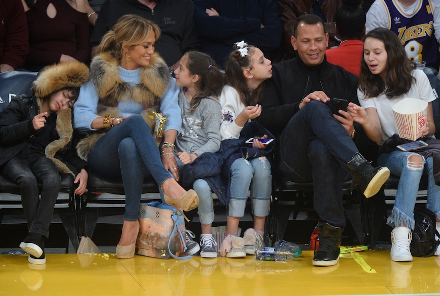 Jennifer Lopez, Alex Rodriguez, Kids